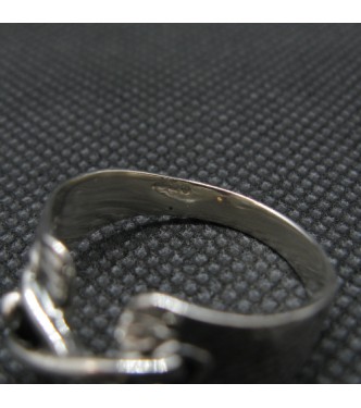R002125 Stylish Handmade Sterling Silver Ring Genuine Solid Stamped 925 Empress